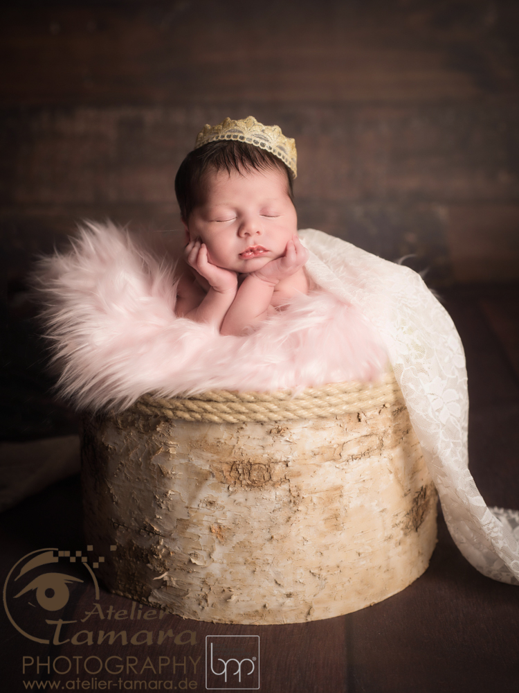 Neugeborene Baby Fotoshooting Stuttgart Atelier Tamara