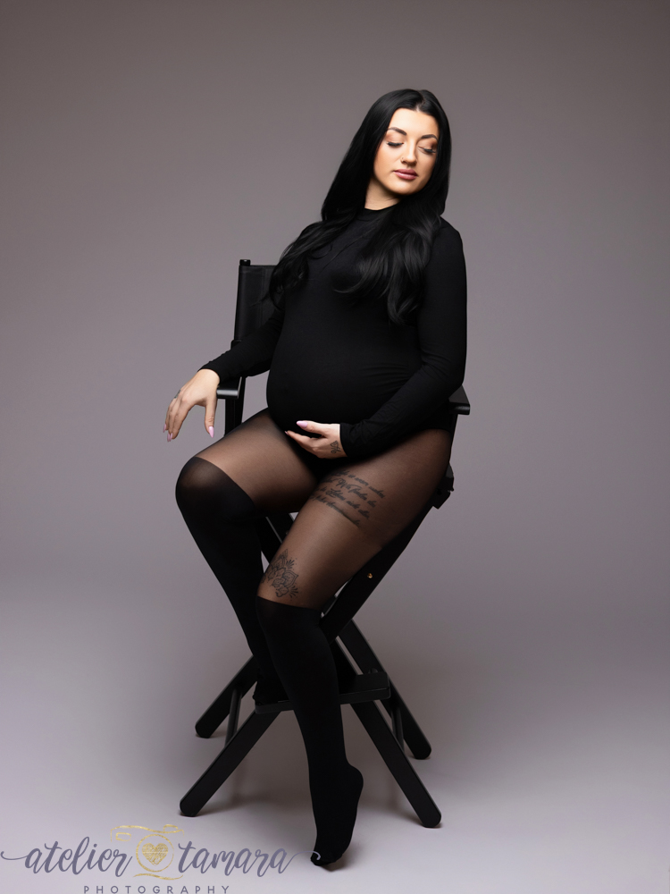 Babybauch-Shooting im Atelier Tamara