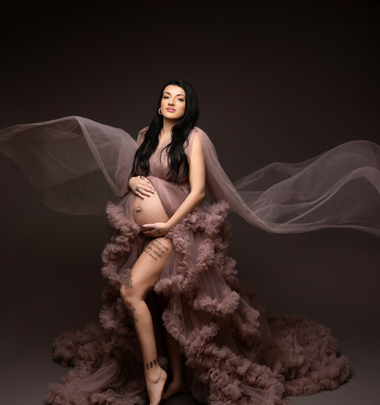 Babybauch-Shooting im Atelier Tamara