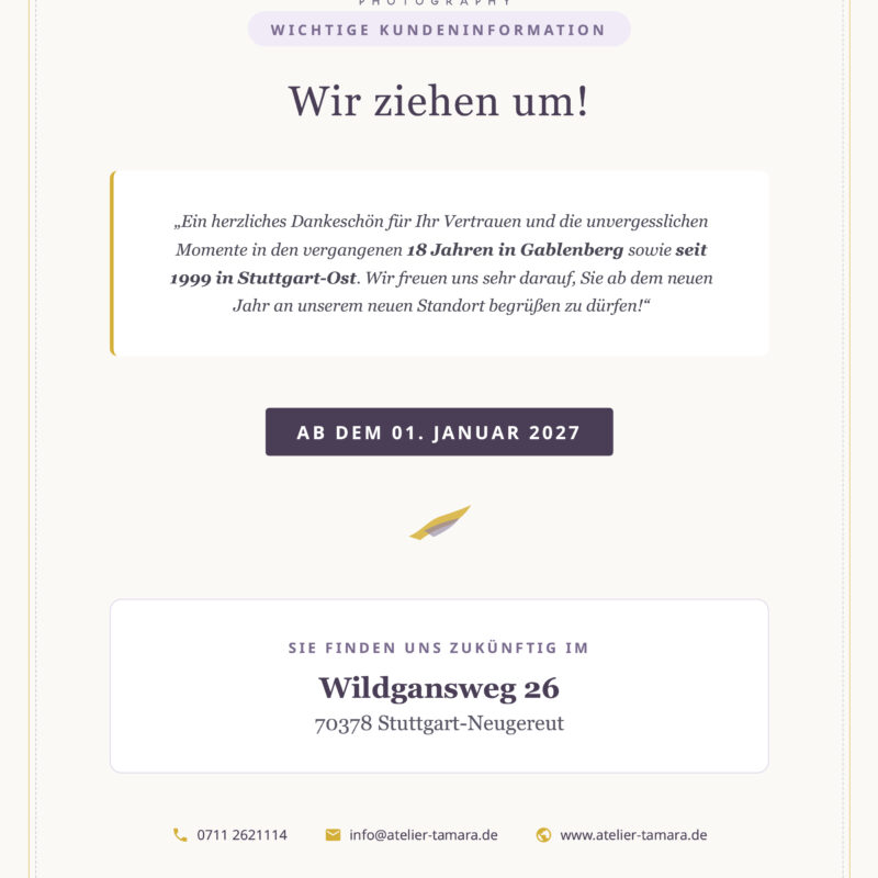 Umzug Wildgansweg